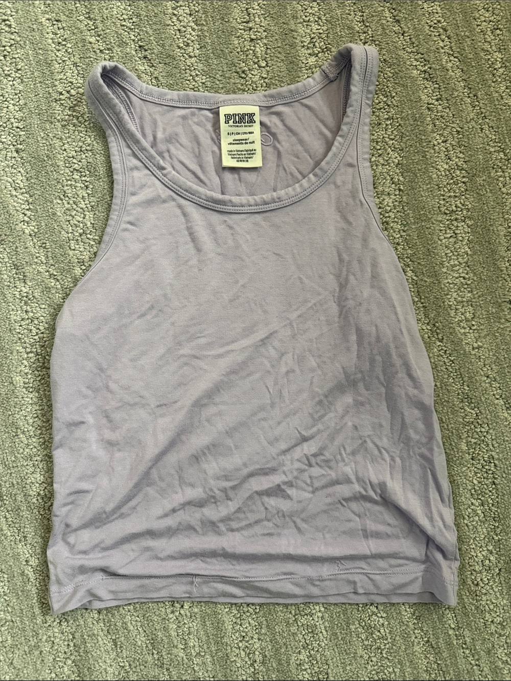 PINK Victoria's Secret Light Lavender Tank Top